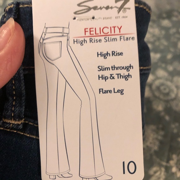 NWT Seven7 Ladies Slim Flare Jeans - Picture 11 of 12